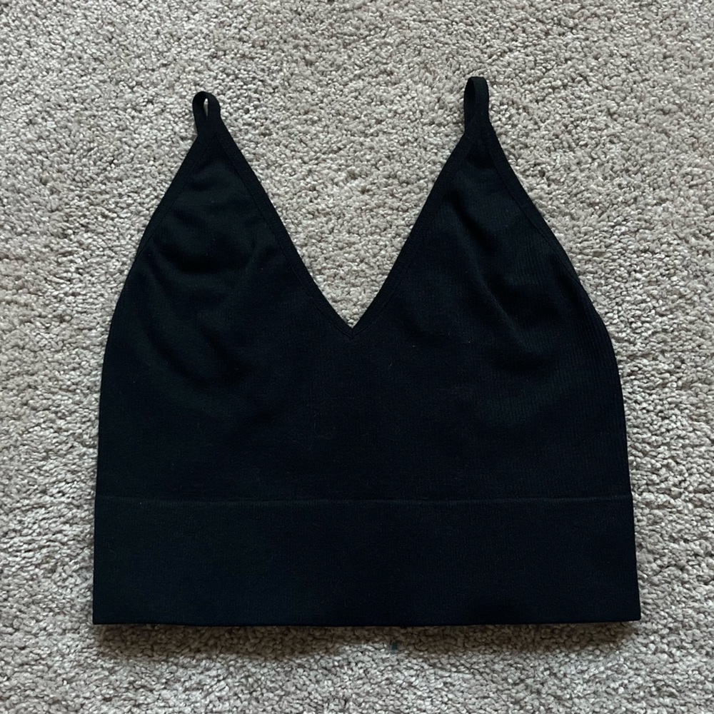 Bozzolo black cropped tank top